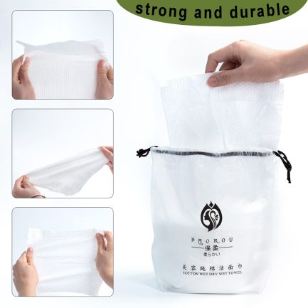 Disposable, Dirt Absorbing Towel, Cotton Puff, Hanging Paper, Face Washing Towel, Cosmetics Cotton, Face Towel, Makeup Remover, Dry and Moisture-Wicking, Excellent Absorbency, Travel, Business Trips, Commercial Use, 80 Sheets - Image 5
