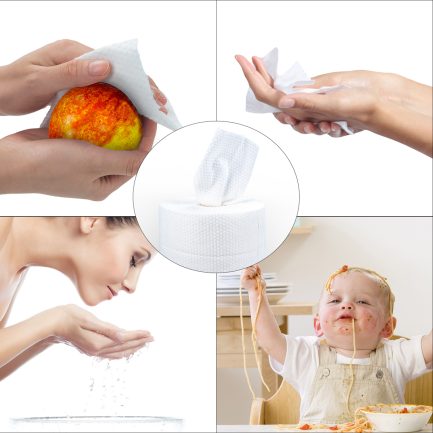 Disposable, Dirt Absorbing Towel, Cotton Puff, Hanging Paper, Face Washing Towel, Cosmetics Cotton, Face Towel, Makeup Remover, Dry and Moisture-Wicking, Excellent Absorbency, Travel, Business Trips, Commercial Use, 80 Sheets - Image 3