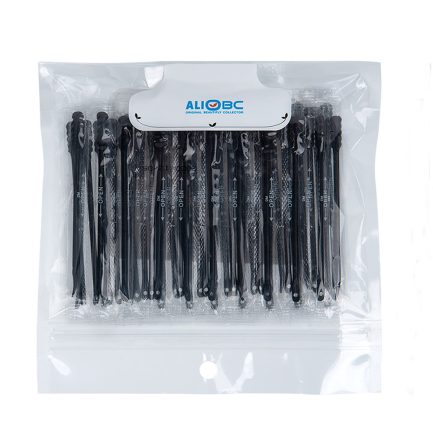 ALIOBC 50 Pcs Multi Use 2-End Disposable Squeeze Acne Blackhead Care Black Cotton Swabs Stick, Professional Ear Pick and Skin Beauty Tool for Blackhead or Whitehead Nasal Gunk Remover - Image 5