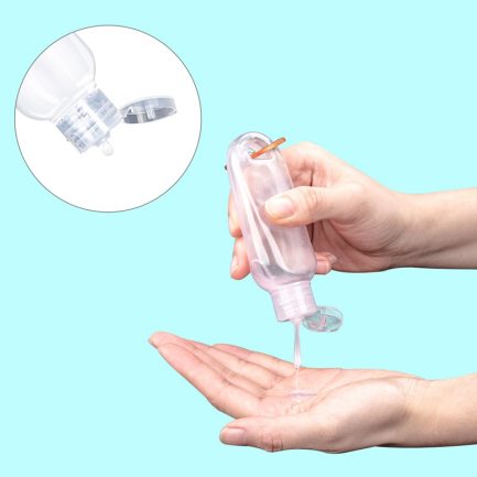 ALOBC 12 Pcs Travel Keychain Bottles, Premium Plastic Leakproof Empty Squeeze Bottles with Flip Cap, Refillable Containers for Hand Sanitizer Conditioner Body Wash Liquid etc - Image 7