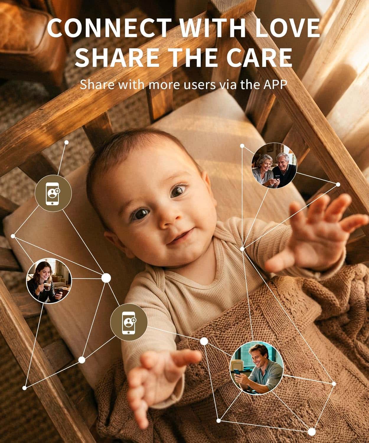 Smart Baby Monitor with Camera and Audio WiFi & No-WiFi Modes AI Cry Detection Night Vision 1080p - Image 7