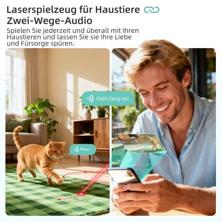 aliobc pet camera indoor cat camera with phone app, night vision & motion detection alerts