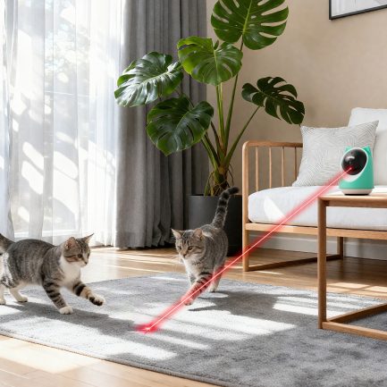aliobc pet camera indoor cat camera with phone app, night vision & motion detection alerts