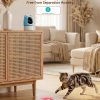 aliobc pet camera with phone app, auto tracking, 2k cat camera, privacy mode, 2 way audio, dual band wifi indoor pet cam night vision, 355° pan（sky blue）